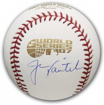 Jason Varitek autographed 2007 World Series Baseball (Boston Red Sox)