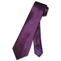 BOY'S NeckTie Solid EGGPLANT PURPLE Color Youth Neck Tie