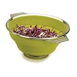RSVP CCG-2 Collapsible Silicone Colander, 2 handle