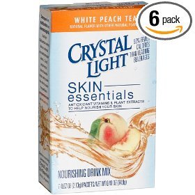 Crystal Light Skin Essentials White Peach Tea, 7-Count (Pack of 6)