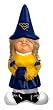 University of West Virginia Cheerleader Garden Gnome