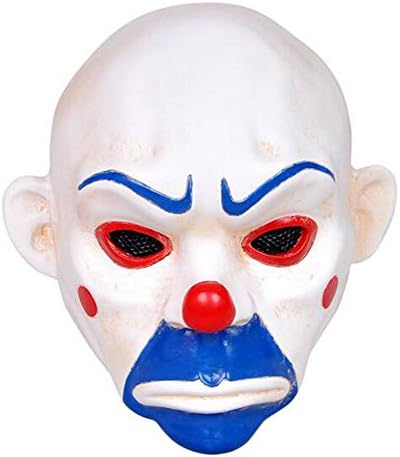 LYongBF YFY20N Batman the Joker Mask Robbers Top Grade Resin Fiberglass Mask Airsoft Protective Mask (White and Blue)