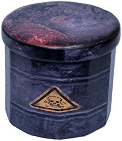 Fsobellaleo Round Faux Leather Folding Storage Ottoman Toy Box Black 15"x15"x13.2"