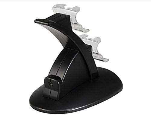 Mini Airplane Design Dual Output Charging Station Charging Stand for Xbox ONE Controllers (Black)