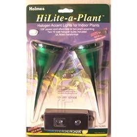 HILITE-A-PLANT HALOGEN ACCENT LIGHT FOR PLANTS AUTO ON/OFF SENSOR