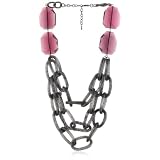 Leslie Danzis Purple Quartz Mesh Link Necklace