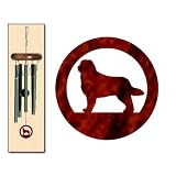 Bernese Mountain Dog Wind Chimes X-SMALL Forest Green