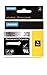 DYMO Rhino Permanent Adhesive Polyester Label Tape, 1/4-inch, 18-foot Cassette, Metallic (1805441)