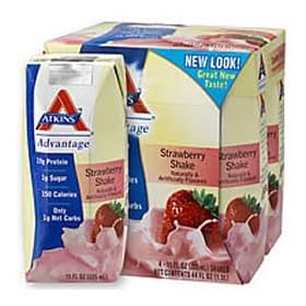 Advantage Ready To Drink Shake (Tetra-Can) Strawberry 24 cans by Atkins