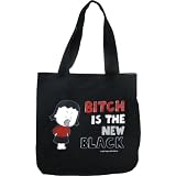 Angry Little Girls Bitch Is The New Black Tote Bag