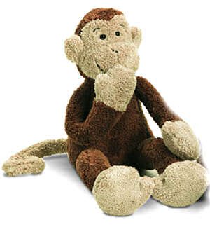 Childrens Toyshop  Toys : Jellycat - Slackajack Monkey, 36cm