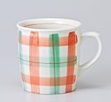 チェックマグ(ピンク)　【マグカップ 美濃焼】
