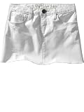 Gap Distressed White Denim Mini Skirt