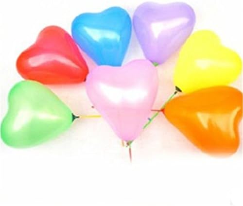 Zebratown 100PCS 7 Inch Heart Shaped Latex Pearl Balloons