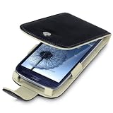 SAMSUNG i9300 GALAXY S3 TERRAPIN ECHTES LEDER TASCHE CASE H�LLE IN SCHWARZ, QUBITS RETAIL VERPACKUNGvon "TERRAPIN"