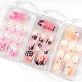 Acrylic French 72PCS Pre-Design 3D Full False Nail Tips