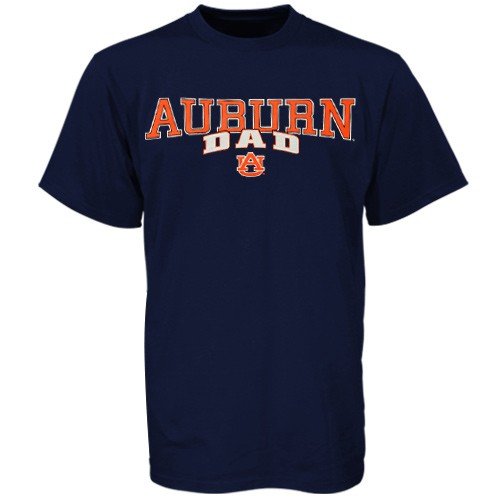 Auburn Tigers Navy Blue Team Dad T-shirt