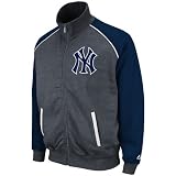 MLB Men's New York Yankees Legendary Convertible Collar Track Jacket (Pro Navy/Pro Scarlet, XX-Large)