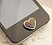 Leegoal Brilliant Valentine Hearts Crystal Iphone Home Return Keys Buttons Sticker For iPhone 4S iPhone 5 iPod Touch iPad Repair Fix Replace Replacement