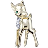 Golden Baby Deer Brooches