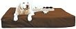 The original Max Comfort&reg; memory foam dog bed. World's Best TM dog beds. Extra Large 12" thick x 36" x 52" CHOCOLATE Microfiber
