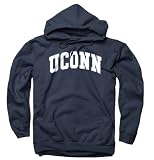 Connecticut Huskies Navy Bold Arch Hooded Sweatshirt