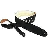 Perris Leathers DL325S-202 2.5-Inch Soft Suede Guitar Strap with Sheep Skin Pad