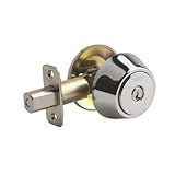 Yale YR820-26 New Traditions Single Cylinder Deadbolt, Polished Chrome