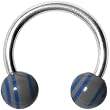 Detroit Stripe Horseshoe Circular Barbell
