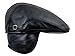 Sterkowski Genuine Leather Ivy League Classic Flat Cap with Earflap