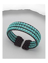 Cotton Waxed Thread Semi GemStone Beads Bracelet