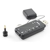 USB 2.0 to 7.1 Channel Optical Sound Adapter w/ Optical Connector