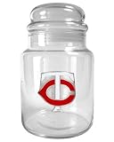 MLB Minnesota Twins 31-Ounce Glass Candy Jar - Primary Logo
