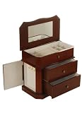 Jewelry Box Wood Jewelry Boxes by Ashton Sutton in Walnut Finish