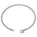 Women's Box Rolo 3mm Chain Anklet Silver 316l Stainless Steel (7in - 14in)