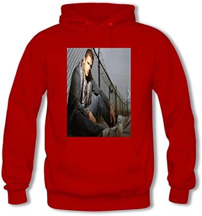 YFO22 Printing Prison Break O Neck Compression Hoodie For boy's Small Red