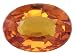MIN .80CT 7X5MM OVAL COLOR ENHANCED ORANGE-RED SAPPHIRE