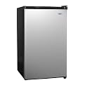 Sunpentown 4.4' Compact Refrigerator and Freezer- Stainless Steel/ Black