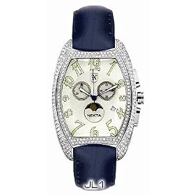 Nekta Jumbo Luna Moon Phase Stainless Steel and Diamond Watch - JL1 by Nekta