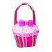 Pink Poppy Bow Cupcake Handbag - Hot Pink