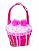 Pink Poppy Bow Cupcake Handbag - Hot Pink