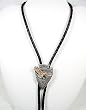 Tricolor Eagle Arrowhead Pewter Bolo Tie