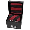 Boston Traveler JS Series Handmade Tie Gift Set - Red