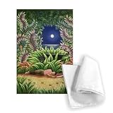 The Jaguar Hunter, 1990 by Liz Wright - Tea Towel 100% Cotton - Art247 - Tea Towel - 46x70cm