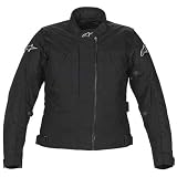 Alpinestars Stella Sigma Drystar Women's Waterproof Street Bike Motorcycle Jacket - Color: Black, Size: X-Large