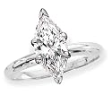 0.25 ct. H - SI2 Marquise Cut Diamond Solitaire Engagement Ring (White or Yellow Gold)