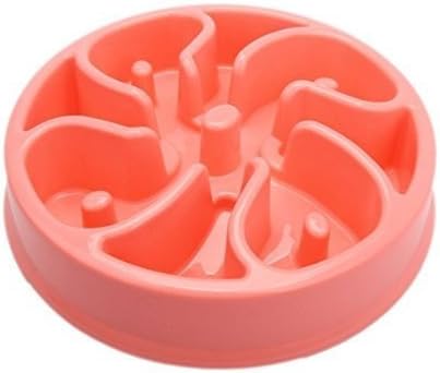 Generic Pet Plastic Slow Down Feed Food Eating Bowl Feeder Dish For Dog Cat Puppy Good For Pet Health Supply Cat Slow Feeding Bowl
