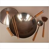 6 Piece 14 Round Bottom Wok Set