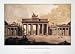 Brandenburger Tor by Berlin . ART PRINT Canvas Rolled.. 27.00 inches width by 19.50 inches height. Highest Quality Art Poster Print
