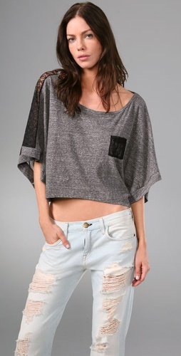 Nightcap Clothing Lace Poncho Tee